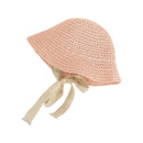 Lace Baby Hat Summer Straw Bow Baby Girl Cap Beach Children Sun Hat Princess Baby Hats and Caps for Kids 1PC