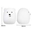 Mini Bear Rabbit Hippo Owl Penguin Lamp RGB LED Night Light Portable Cartoon Silicone Animal Lamp for Children Kids Baby Gift