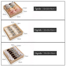 Dormitory closet organizer for socks home separated underwear storage box 7 grids bra organizer foldable drawer organizer