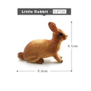 Hot Easter Rabbit Wolf Deer Lion Fox Meerkat Squirrel Figurine Home Decor Miniature Fairy Garden Decoration Accessories Modern