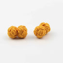 Mens Cuff Links Fashion Men's Shirt Cufflinks Trade Mixed Solid Colors DIY Braided Wire Buckle Cuff Link