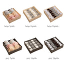 Dormitory closet organizer for socks home separated underwear storage box 7 grids bra organizer foldable drawer organizer