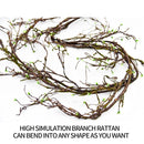 300cm big artificial trees plastic branches twig Tree branch Rattan Kudo Artificial Flowers Vines Home Wedding party Decoration