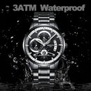 NIBOSI Quartz Watch Men Gold Black Mens Watches Top Brand Luxury Chronograph Sports Watches Luminous Waterproof Relogio Masculin