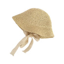 Lace Baby Hat Summer Straw Bow Baby Girl Cap Beach Children Sun Hat Princess Baby Hats and Caps for Kids 1PC
