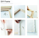 RUOPOTY Frame Diy Picture By Numbers Kit Abstract Painting By Numbers For Adults With Frame Acrylic Canvas Drawing By Number Art