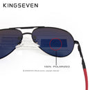 KINGSEVEN Brand Men's Aluminum Magnesium Sun Glasses Polarized UV400 Sun Glasses oculos Male Eyewear Sunglasses For Men N725