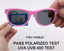LongKeeper Mirror Kids Sunglasses with Case Boys Girls Polarized Silicone Safety Sun Glasses Gift For Children Baby UV400 Gafas