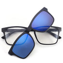BCLEAR fashion unisex TR90 optical frame with 5 sun lenses clip on polarized sunglass night vision magnetic spectacle frames