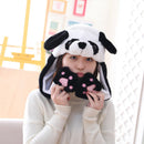 Animal Cartoon Unicorn Girls Unicorn Hat Winter Women Hats Plush Moving Rabbit Ears Hat Children&