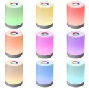 Akumulator inteligentna dioda LED światła nocne sterowane dotykowo ściemniacz indukcyjny inteligentna lampka nocna przenośna lampka ściemniająca kolor RGB zmień