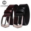 Coolerfire男士高品质真皮皮带奢华设计师皮带男牛皮时尚表带男士牛仔裤男士牛仔HQ043
