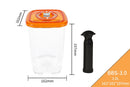 LAIMENG Vacuum Container Plastic Food Storage Container With Lid Damp Proof Large Capacity Kitchen Box for Vacuum Sealer S250