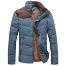 DIMUSI Winter Diamond Jacket Men Warm Casual Parkas Cotton Stand Collar Coats Male Padded Overcoat Outwear Clothing 4XL,YA332