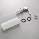 Deck Mounted Kitchen Soap Dispensers Square Pump Chrome Finished Soap Dispensers for Kitchen Built in Counter top Dispenser 2306