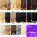 DinDong Synthetic Clip in Hair Extensions Wavy 24 inch 190G Premium Heat Resistant Hair 613