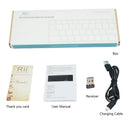 俄语 西班牙语 英语 法语 键盘 无线 Rii K12+/i12+ 迷你键盘 带触摸板鼠标 适用于安卓笔记本电脑 PC 电视盒
