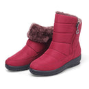 TIMETANG 2019 The new non-slip waterproof winter boots plus cotton velvet women shoes warm light big size 41 42 snow bootsE1872