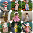 Melario Children's Clothing Baby Girl Clothes Summer Party Clothing for Girls Dress Cherry Dot Princess Dresses Bow Hat Outfits