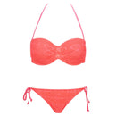 Melphieer 2024 White Mesh Bikini Sexy Monokini Swimwear Women's Underwired Bra Push Up Swimsuit Beach Bathing Suit Swimming Suit