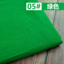 50*130cm Fabric Drape Cotton And Linen Double Gauze Crepe Baby Clothes Fabric Ladies Skirt Sleepwear Fabrics