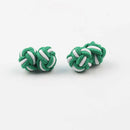 Mens Cuff Links Fashion Men's Shirt Cufflinks Trade Mixed Two Colors DIY Braided Wire Buckle Cuff Link