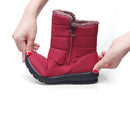 TIMETANG 2019 The new non-slip waterproof winter boots plus cotton velvet women shoes warm light big size 41 42 snow bootsE1872