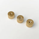 25pcs Brass Copper Cylindrical Adjusting Knurled Thumb Nut Pinapple Pattern Thumbnut for Air Water Cooling Fan PC Case Model DIY