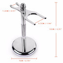 QSHAVE Men Razor Holder Stainless Steel Shaving Brush Stand Safety Razor It Razor Holder 15cm Razor Rack & Brush not including