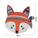 Nordic Nursery Room Decor Animals Fox Bear 3D Wall Stickers For Kids Rooms Wall Stickers Animals Nordic Fox FeatherWall Stickers