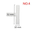 Plastic Barb Hose Fitting Tee Connector 3mm 4mm 8mm 10mm 13.5mm 3-Way Hose Joint Tube T-Shape Pipe Fittings 10 Pcs