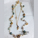 Korean Bohemia Double Multi-Layer Flower Pearl Necklaces  Jewelry For Women