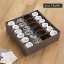 Dormitory closet organizer for socks home separated underwear storage box 7 grids bra organizer foldable drawer organizer