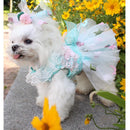 Dog Dress Luxury Dogs Weeding Dress Embroidery Lace Tutu Weeding Skirt Summer Dress Chiwawa Dress For Wedding Party Clothes H8-2