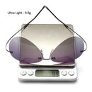 HBK 2019超轻方形钛偏光太阳镜无框驾驶飞行员太阳镜Oculos De Sol UV400礼品PM0074