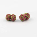 Mens Cuff Links Fashion Men's Shirt Cufflinks Trade Mixed Two Colors DIY Braided Wire Buckle Cuff Link