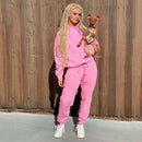 OMSJ 2023 Neon Green Solid Tracksuit Women 2 Piece Sets Casual Outfit Pants Set Suit Long Sleeve Clothing Set Streetwear Femme