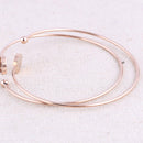 reidgaller 5pcs rose gold plated stainless steel 8mm cabochon bracelet base blanks diy cuff bangle bezel settings for jewelry