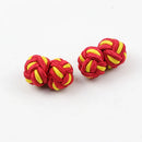 Mens Cuff Links Fashion Men's Shirt Cufflinks Trade Mixed Two Colors DIY Braided Wire Buckle Cuff Link