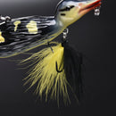 ALLBLUE 3D STUPID DUCK Topwater Fishing Lure Floating Artificial Bait Plopping and Splashing Feet Hard Fishing Tackle Geer