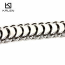 Kalen New High Polished Shiny Bracelets Stainless Steel Bike Link Chain Bike Chain Bracelets Fashion Male Accessories 2018