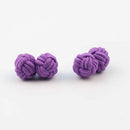 Mens Cuff Links Fashion Men's Shirt Cufflinks Trade Mixed Solid Colors DIY Braided Wire Buckle Cuff Link