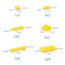 25块DIY积木薄款人仔砖光面2x3颗粒儿童益智创意玩具尺寸兼容26603