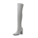 QUTAA 2021 Women Over The Knee High Boots Fashion All Match Pointed Toe Winter Shoes Elegant All Match Women Boots Size 34-43