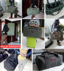 ANAWISHARE Men Travel Bags Large Capacity Women Luggage Travel Duffle Bags Canvas Big Travel Handbag Folding Trip Bag Waterproof