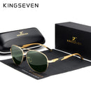 KINGSEVEN Brand Design Aluminum Men's Sunglasses Polarized High Definition Lens Driving Mirror Sun glasses Women Gafas De Sol