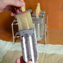 UPORS Popsicle Mold Stainless Steel Ice Cream Mold with Popsicle Holder Rack Ice Lolly Mold Homemade Frozen Lolly Popsicle Maker