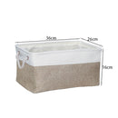 Cotton Linen Folding Storage Baskets Kids Toys Organizer Clothes and Sundries Storage Box Cabinet Storage Bag Laundry Basket