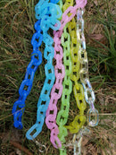 FishSheep Fashion Neon Color Acrylic Chain Necklace For Men Women Harajuku Punk Resin Big Choker Necklace 2020 Fashion Jewelry