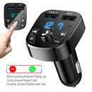 蓝牙5.0 FM发射器 4.2A车载充电器 双USB车载MP3播放器 无线电调制器 车载免提电话音乐播放器